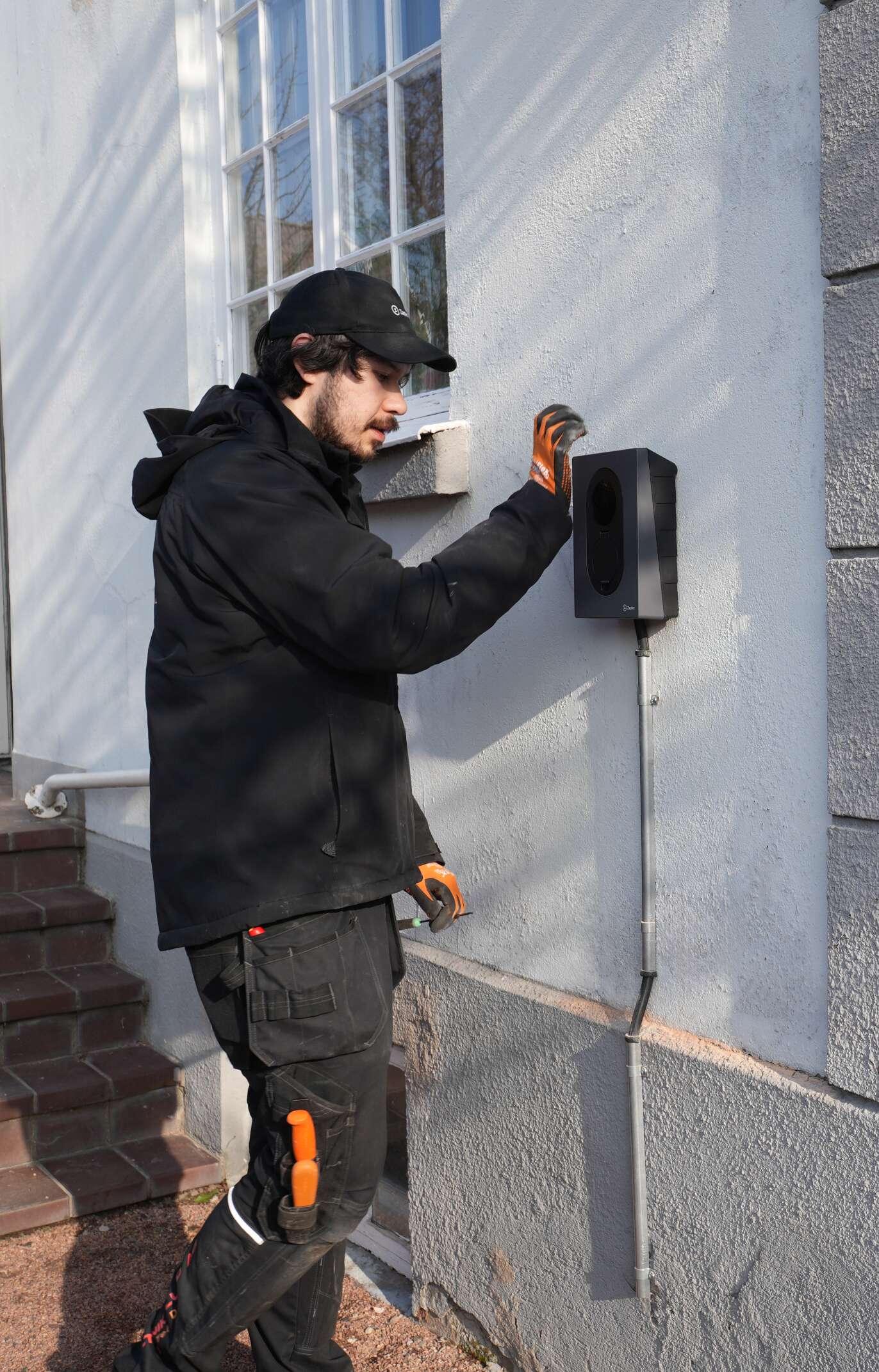 Installation-av--Zaptec-elbilsladdare